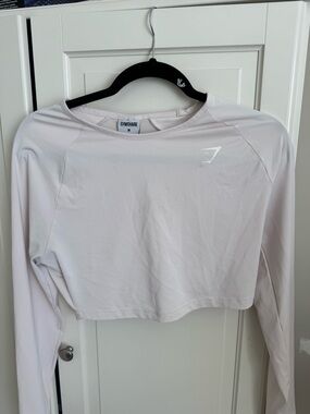 Gymshark Pale Pink Long Sleeve Crop Top